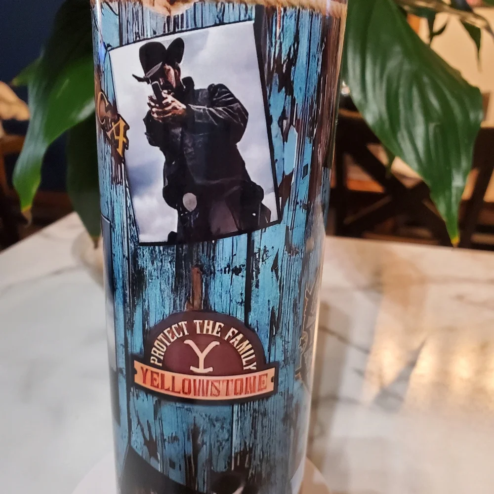 Yellowstone Dutton Ranch 20oz Tumbler with duo lids 🎉sale